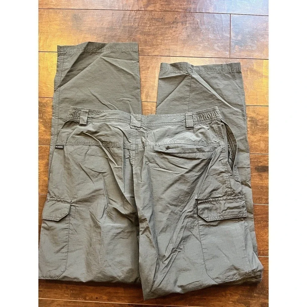 Columbia Mens Gray Zip Off Convertible Hiking Outdoors Pants Size M